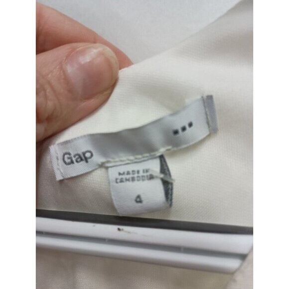 Gap Womens Fit & Flare Mini Dress Size 4 White Lace Floral Cap Sleeve Fairy NWT - Picture 3 of 9